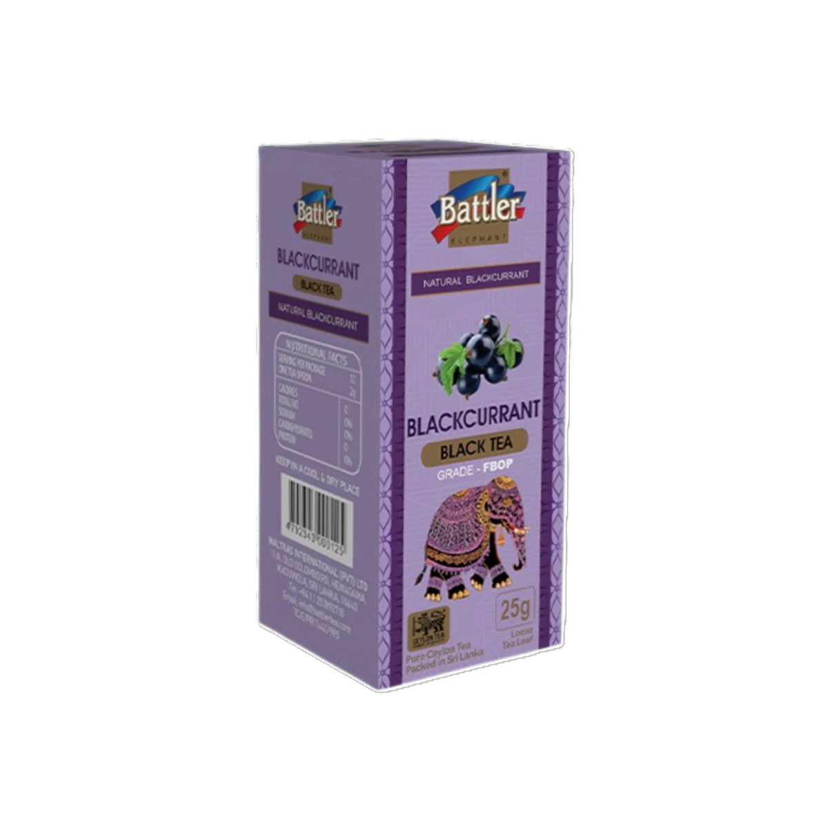 Black Tea With Blackcurrant - 25g Carton