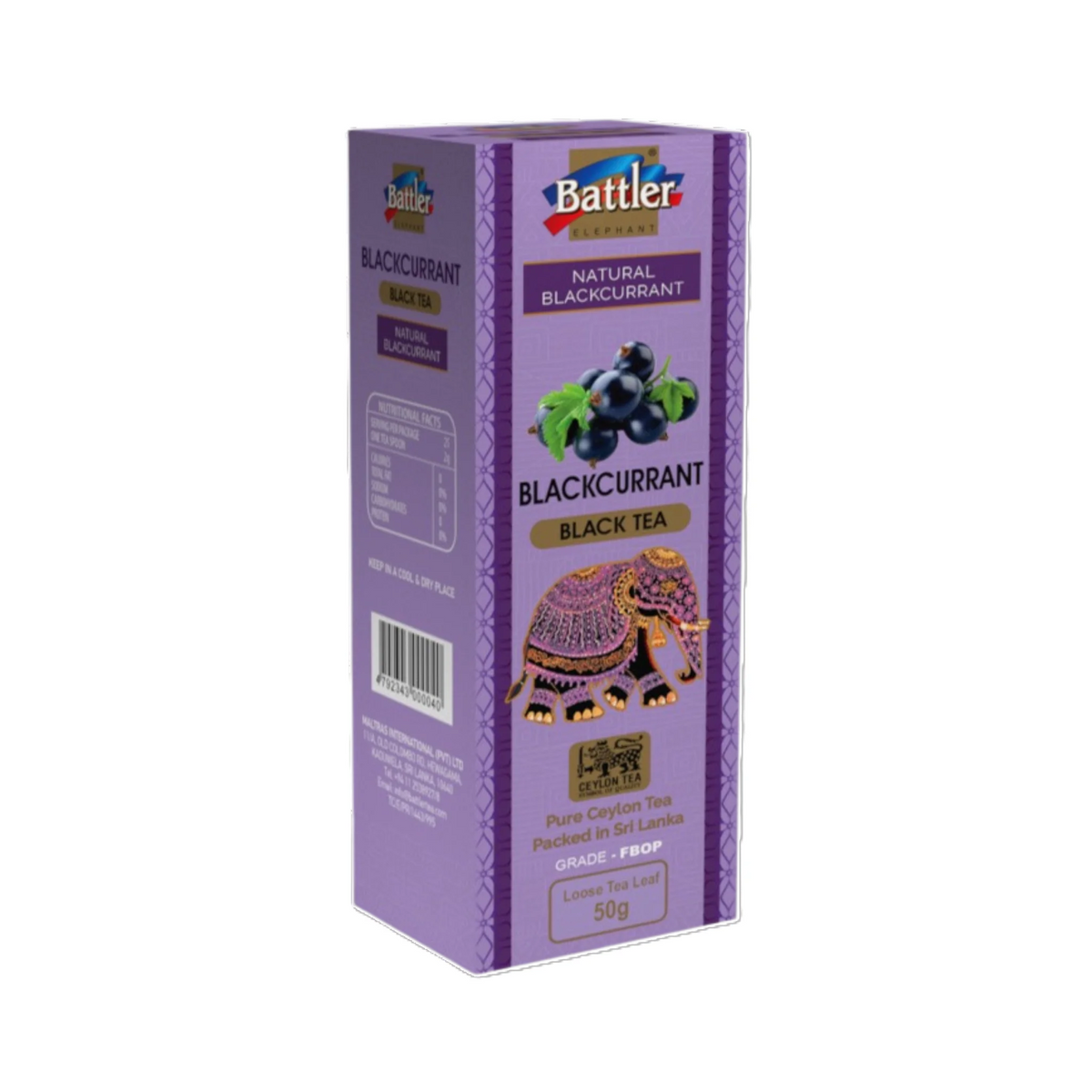 Black Tea With Blackcurrant - 50g Carton