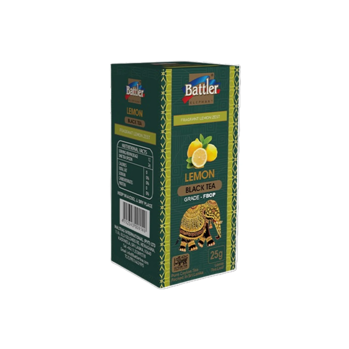 Black Tea With Lemon - 25g Carton