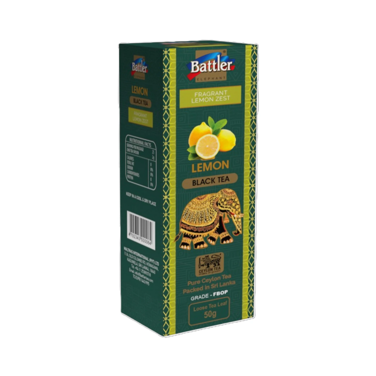 Black Tea With Lemon - 50g Carton