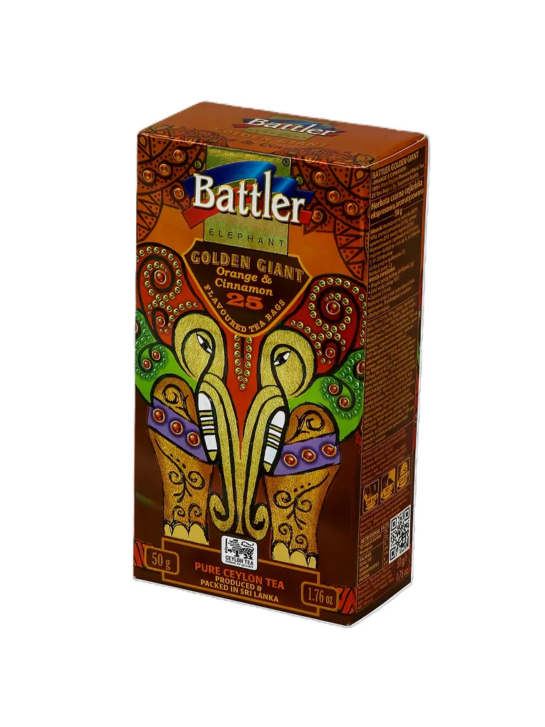 Golden Giant Orange & Cinnamon - Ceylon Black Tea 25 Tea Bags