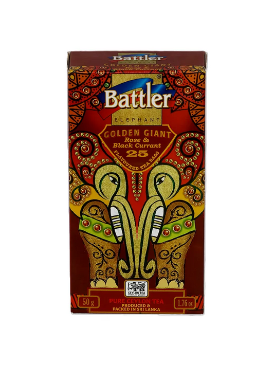 Golden Giant Rose & Blackcurrant - Ceylon Black Tea 25 Tea Bags