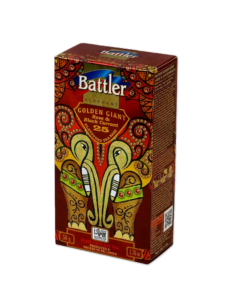 Golden Giant Rose & Blackcurrant - Ceylon Black Tea 25 Tea Bags