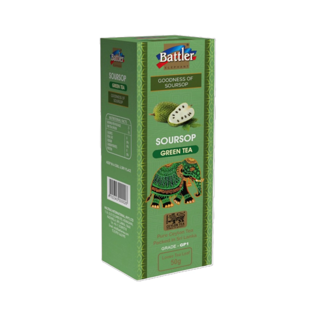 Green Tea With Soursop - 50g Carton