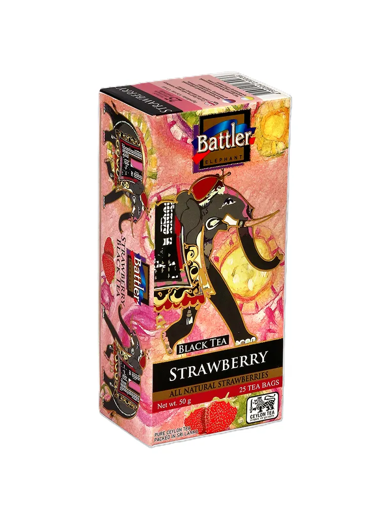 Ceylon Black Tea with Strawberry - 25 Tea Bags