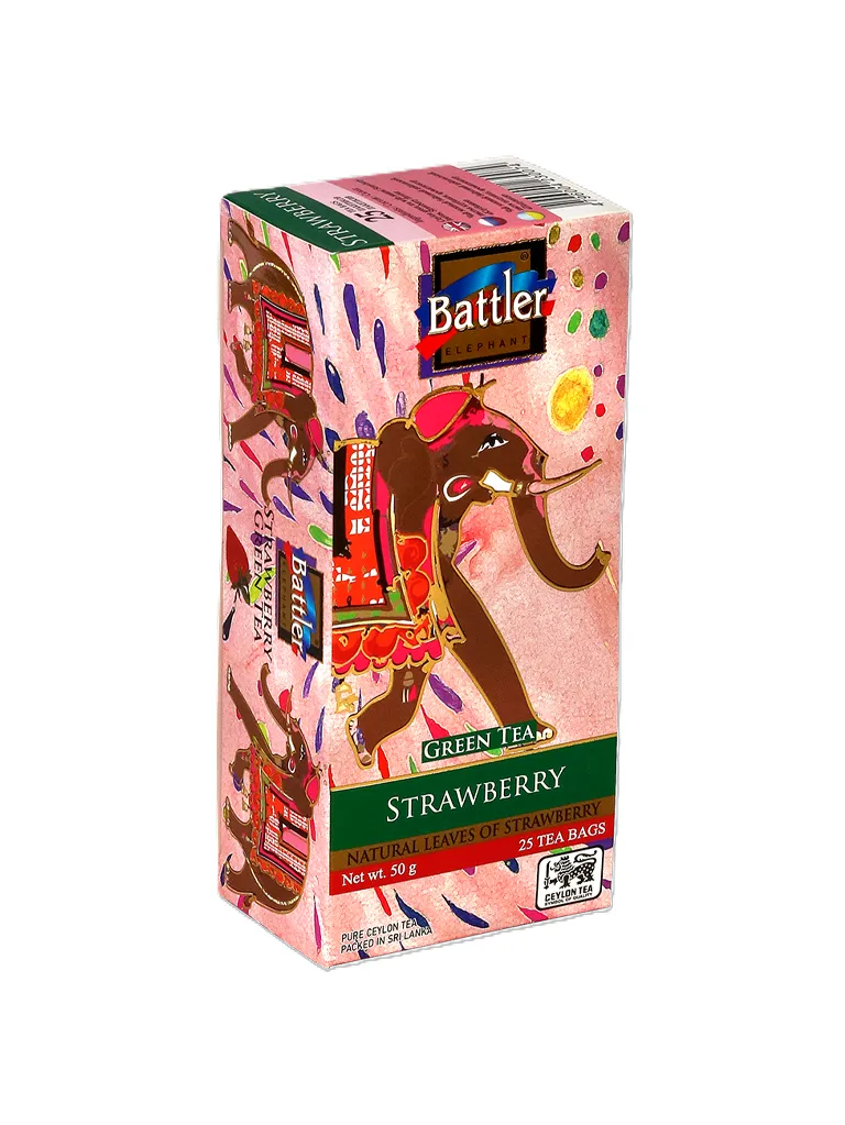 Ceylon Green Tea with Strawberry - 25 Tea Bags