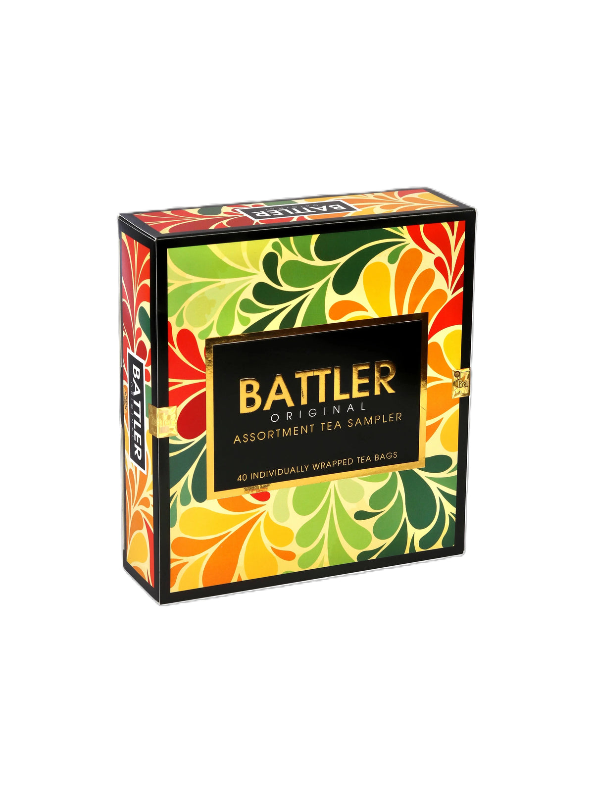 Battler Original 4 Varieties Assorted Tea Sampler – Gift Box (40 Enveloped Tea Bags)