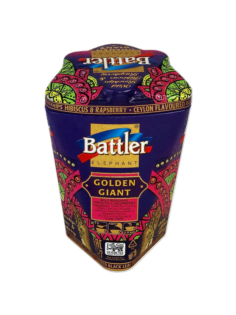 Golden Giant Wild Rosehips, Hibiscus & Raspberry - Ceylon Black Tea 100g
