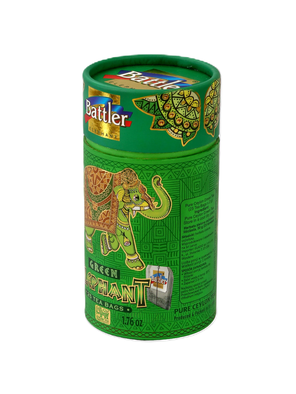 Green Elephant - Ceylon Green Tea 25 Tea Bags