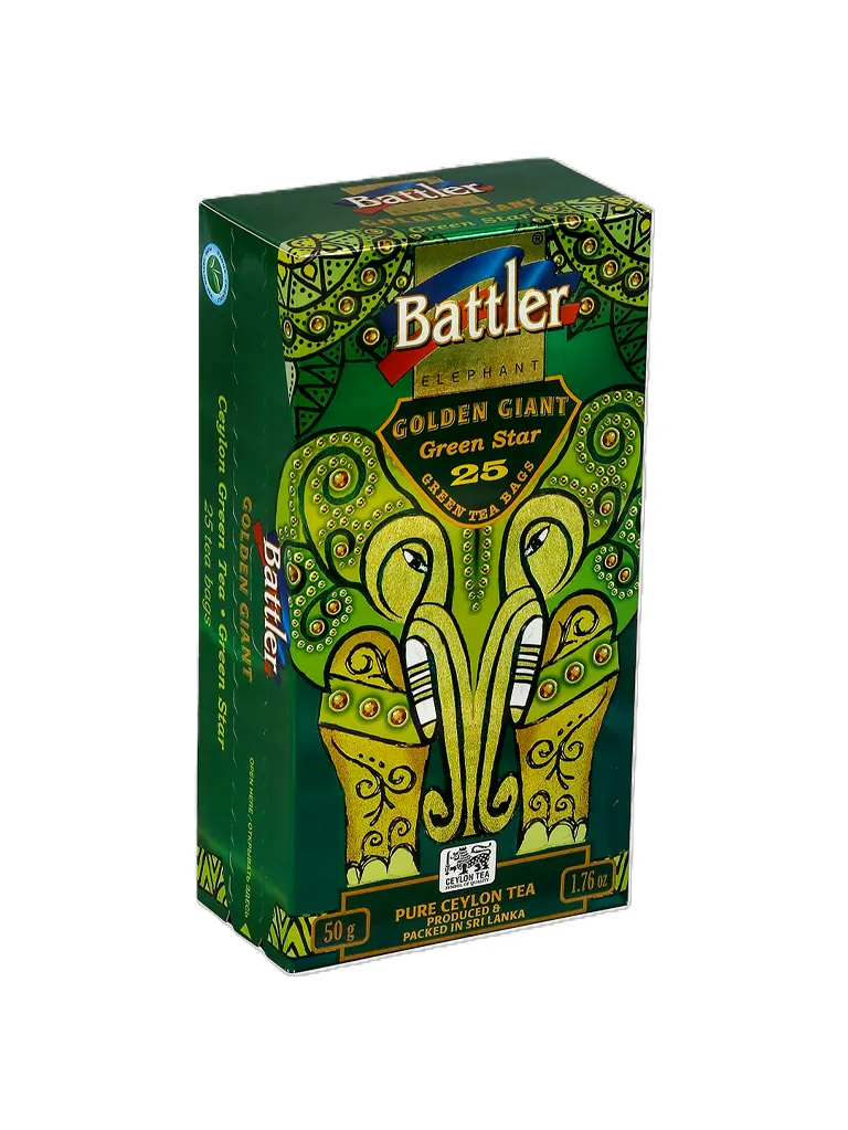 Golden Giant Green Star - Ceylon Green Tea 25 Tea Bags