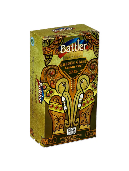 Golden Giant Lemon Peel - Ceylon Black Tea 25 Tea Bags