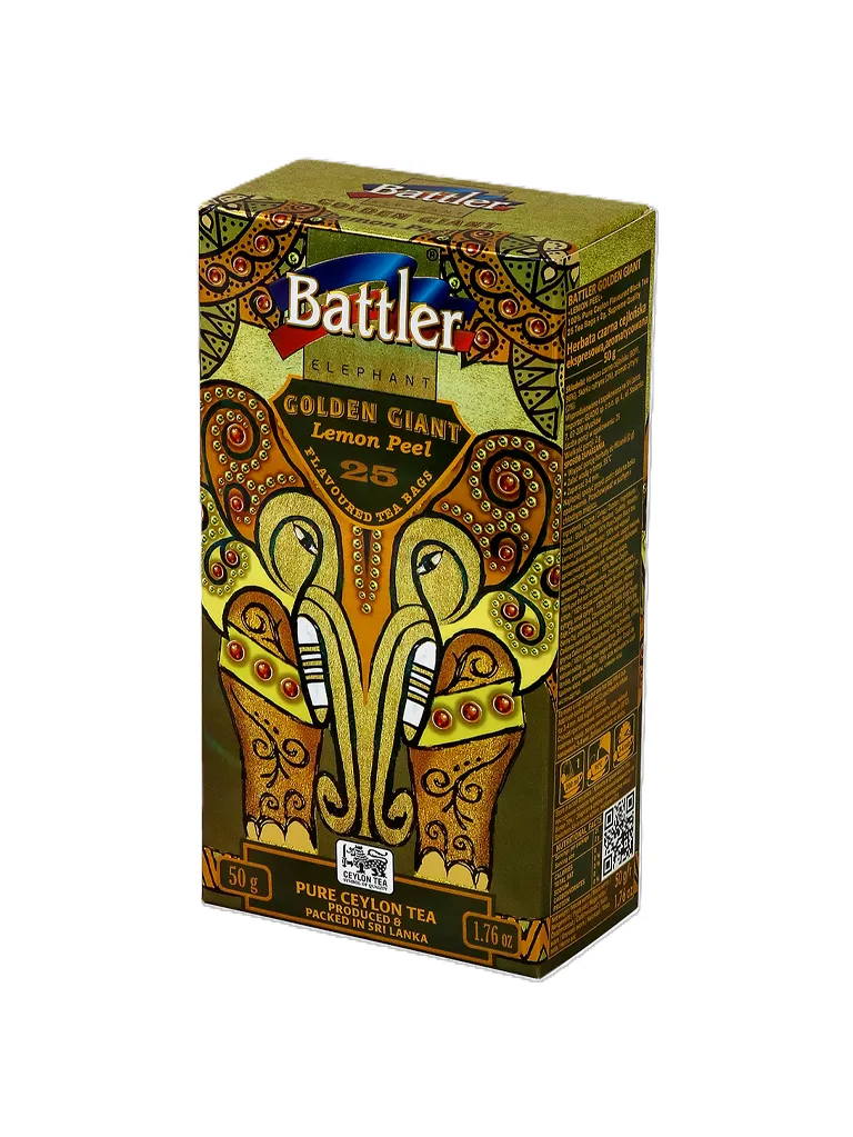 Golden Giant Lemon Peel - Ceylon Black Tea 25 Tea Bags