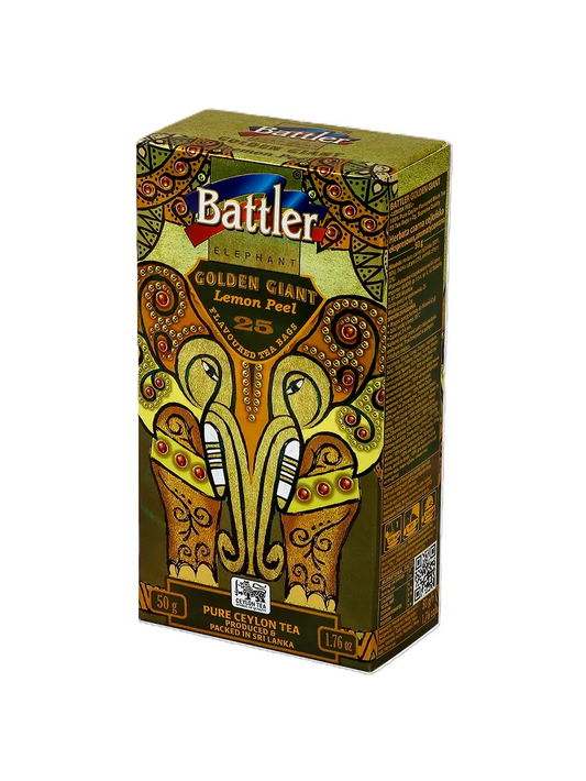 Golden Giant Lemon Peel - Ceylon Black Tea 25 Tea Bags