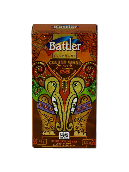Golden Giant Orange & Cinnamon - Ceylon Black Tea 25 Tea Bags