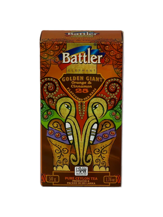 Golden Giant Orange & Cinnamon - Ceylon Black Tea 25 Tea Bags