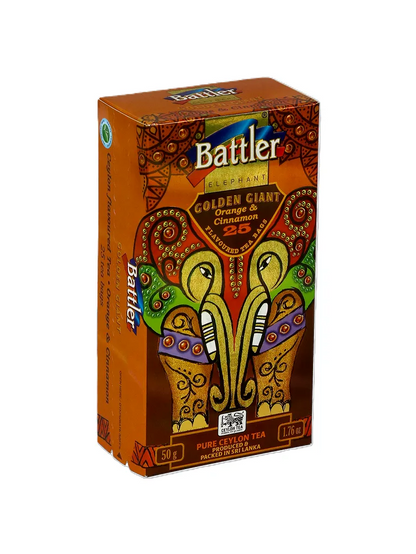 Golden Giant Orange & Cinnamon - Ceylon Black Tea 25 Tea Bags