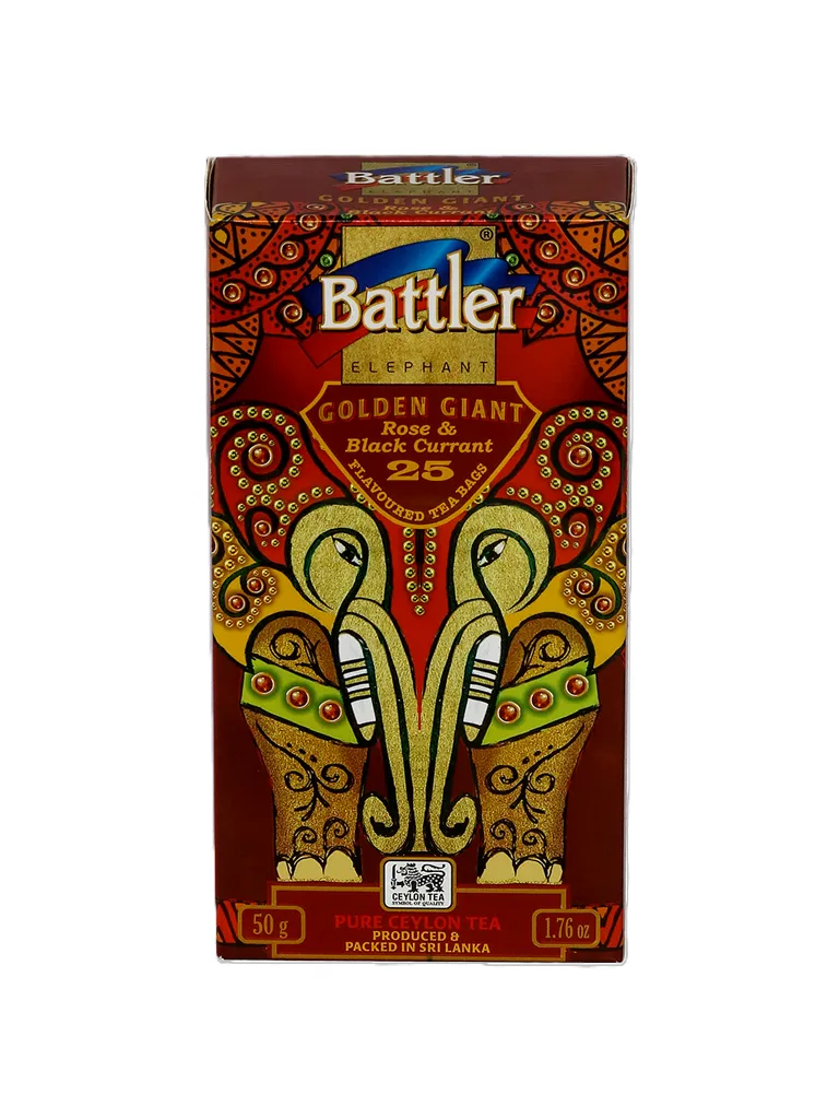 Golden Giant Rose & Blackcurrant - Ceylon Black Tea 25 Tea Bags