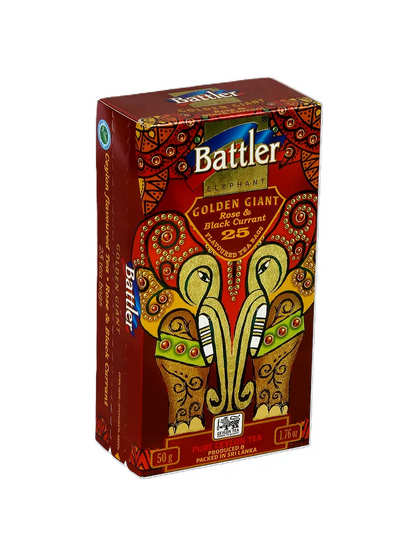 Golden Giant Rose & Blackcurrant - Ceylon Black Tea 25 Tea Bags