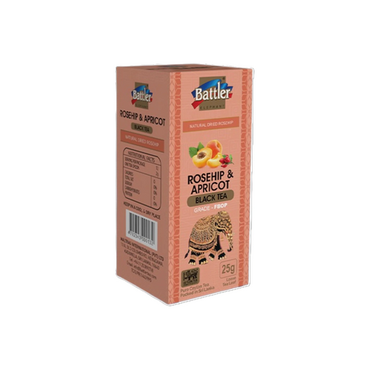 Black Tea With Rosehip & Apricot - 25g Carton
