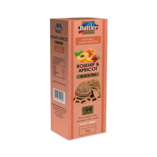 Black Tea With Rosehip & Apricot - 50g Carton