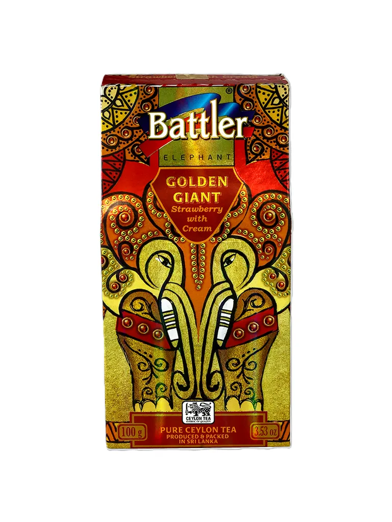 Golden Giant Strawberry With Cream - Ceylon Black Tea 100g