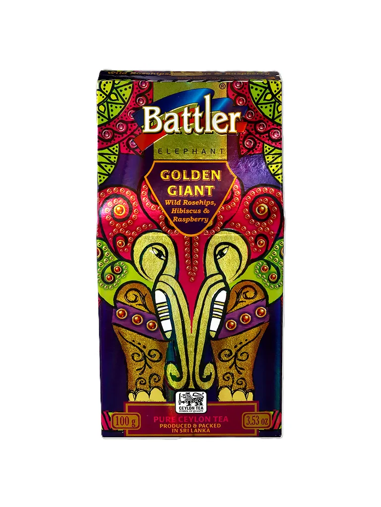 Golden Giant Wild Rosehips, Hibiscus & Raspberry - Ceylon Black Tea 100g