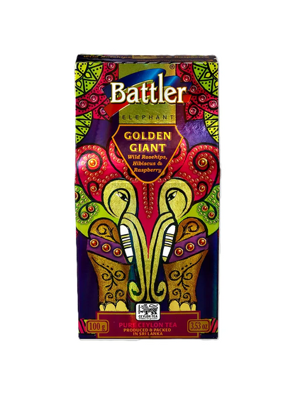 Golden Giant Wild Rosehips, Hibiscus & Raspberry - Ceylon Black Tea 100g