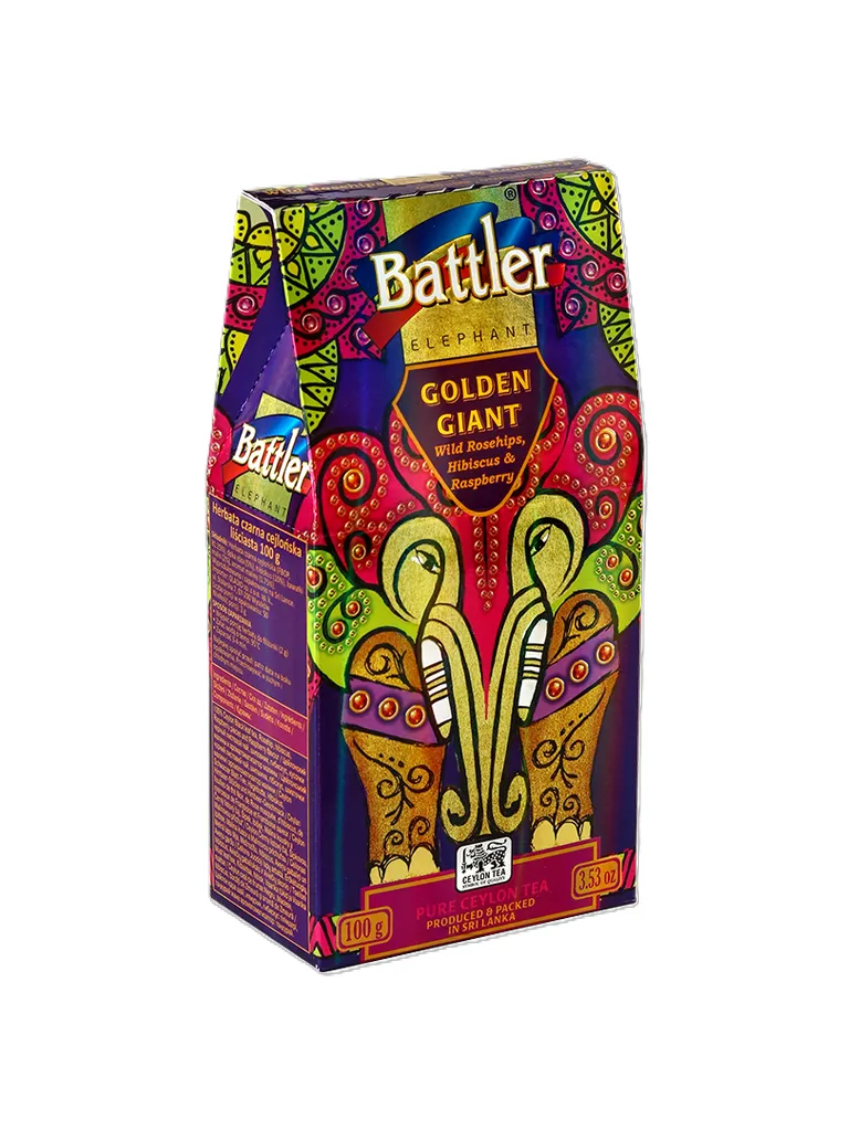 Golden Giant Wild Rosehips, Hibiscus & Raspberry - Ceylon Black Tea 100g