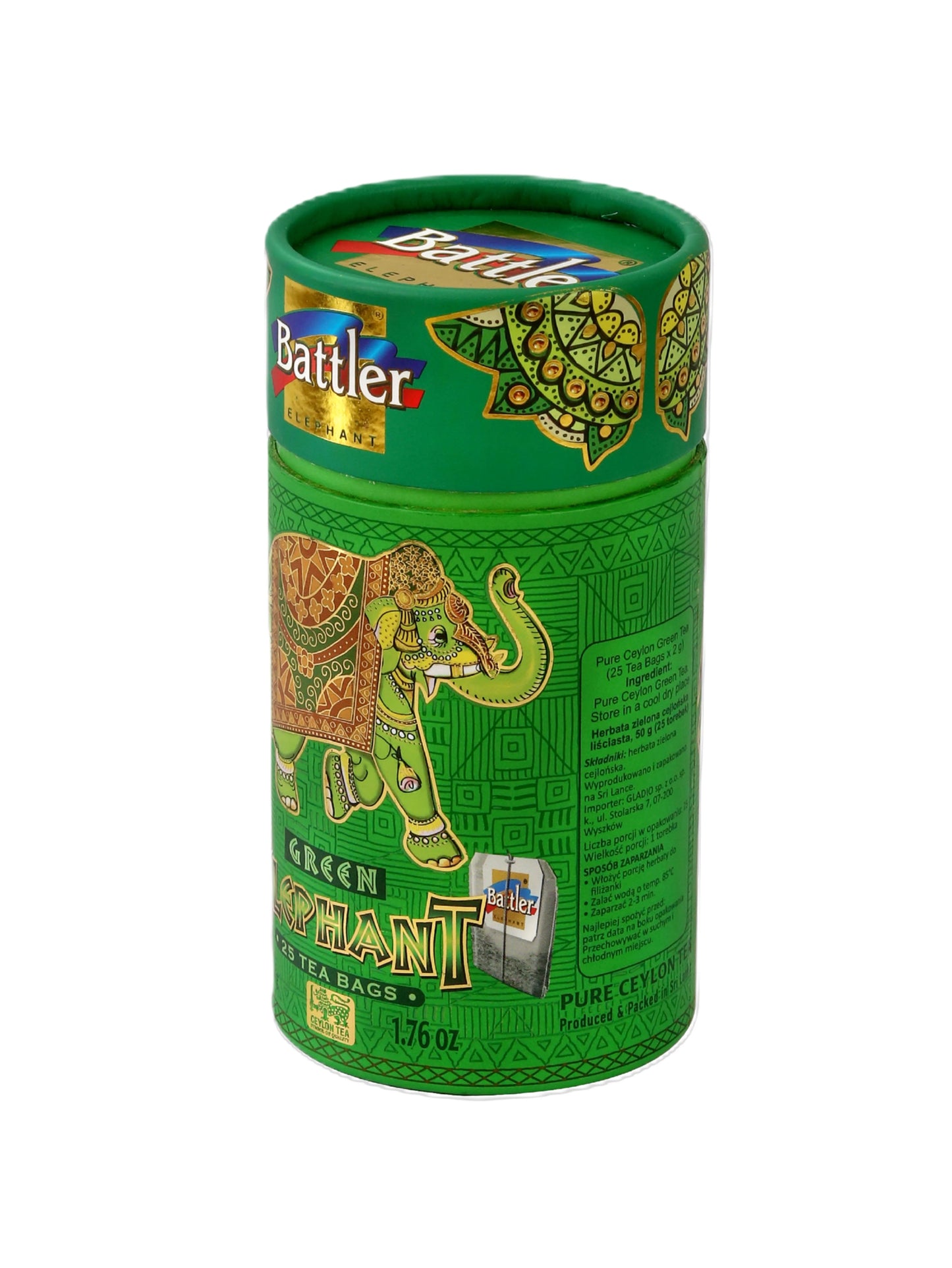 Green Elephant - Ceylon Green Tea 25 Tea Bags