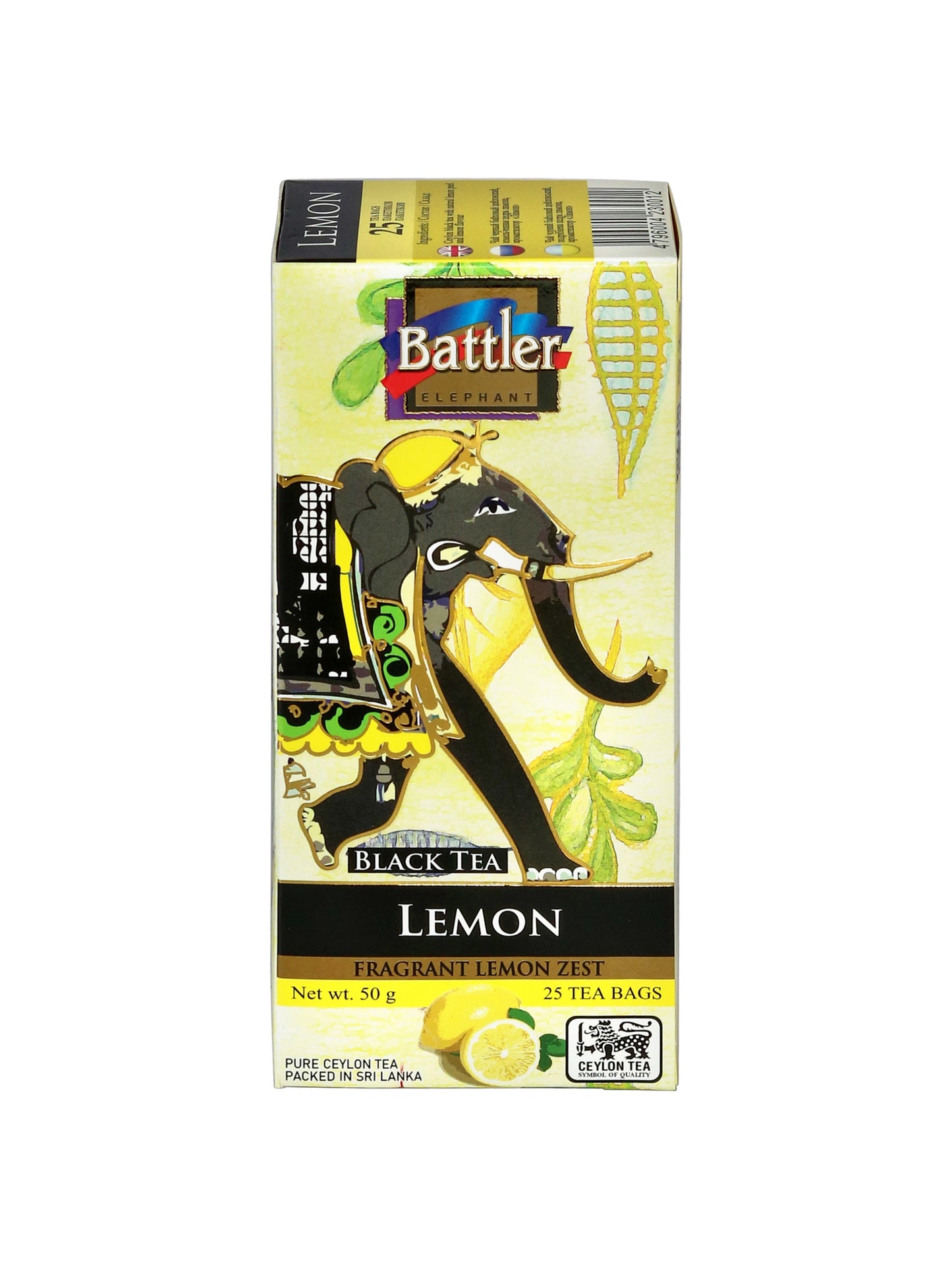 Ceylon Black Tea with Lemon  - 25 Tea Bags